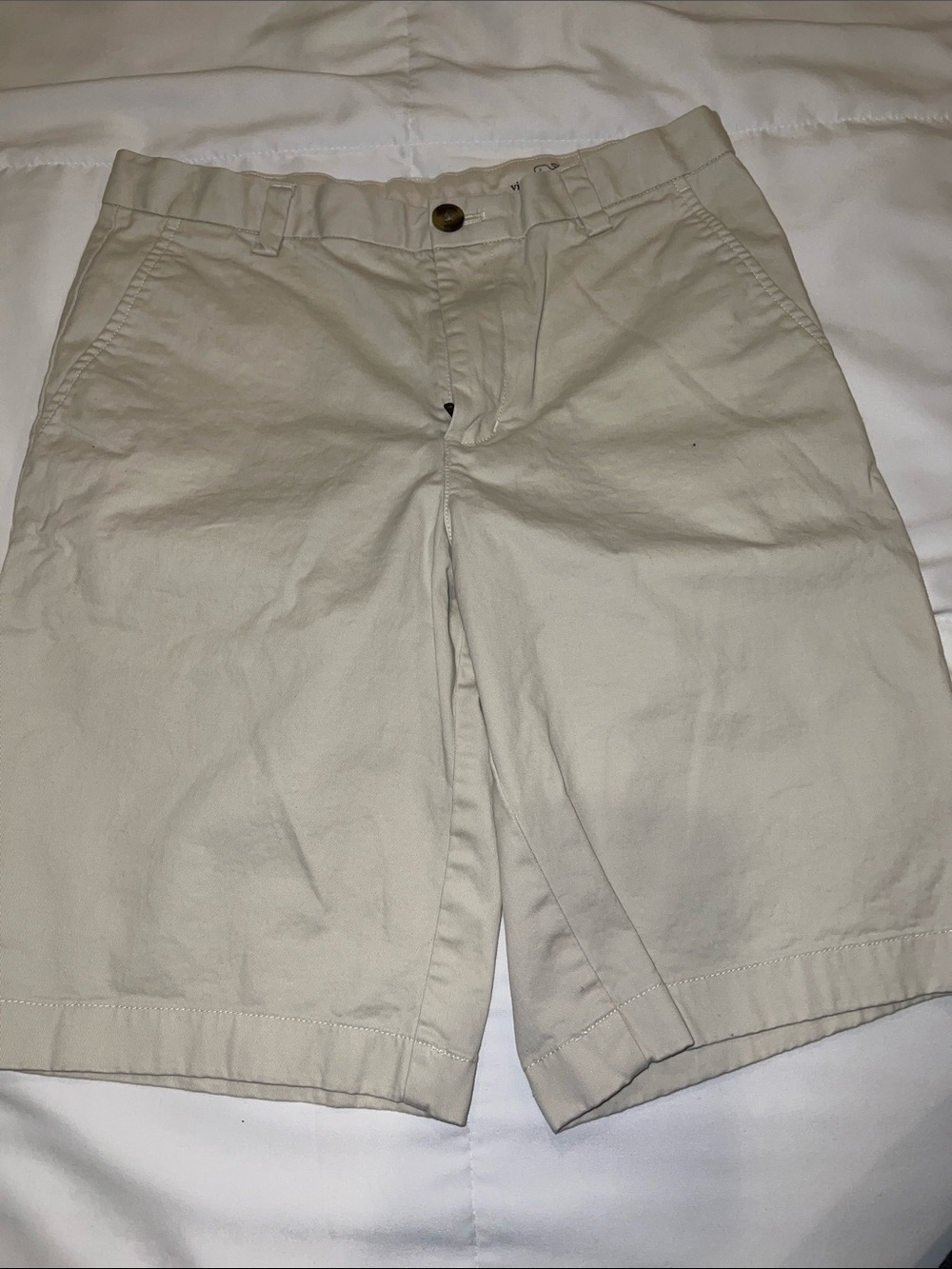 Vineyard Vines boys Flat Front Shorts in Khaki